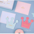 Crown shaped birthday card with envelope